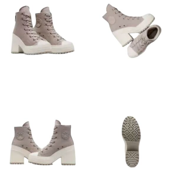 CONVERSE Chuck 70 De Luxe Heel Stone Gray Boots‎ Shoes NEW Men's Size 10.5 - Picture 8 of 13